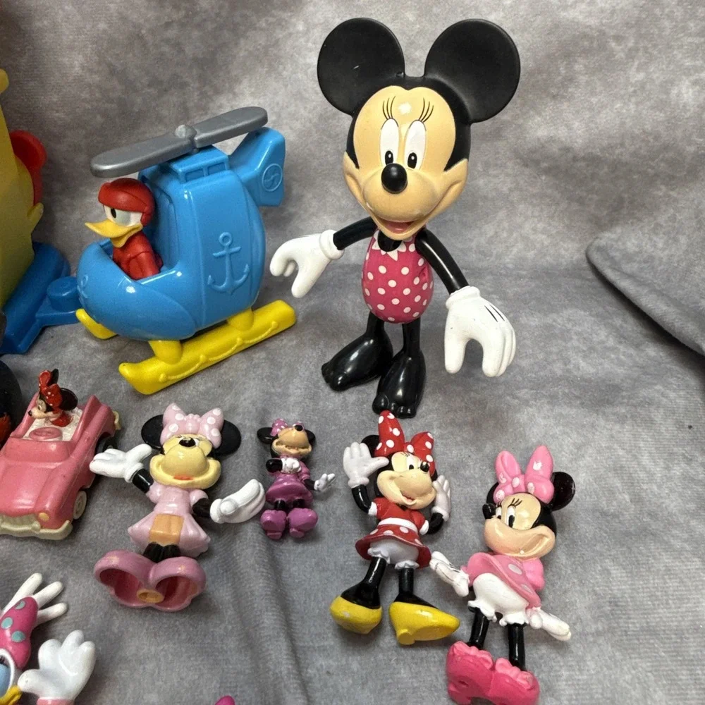 Fisher Price Little People Mickey & Minnie Mouse House Figures Lot Of 28 Vintage